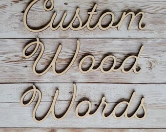 Custom Wooden Words | Wooden Name Sign | Nursery Name Sign | Personalized Wall Art | Custom Wood Signs | Wooden Words for Decor