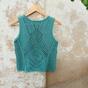 Knitting pattern (Eng) / Patrón de punto (Esp), Aire tee - summer top
