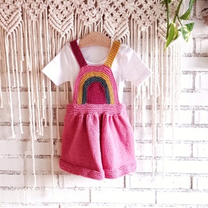 Padrão de tricô (Eng) / Patrón de punto (Esp) Rainbowdress- Vestido arcoiris