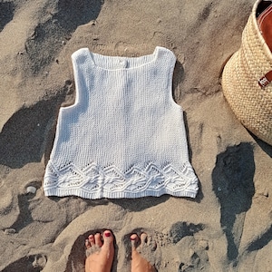 Padrão de tricô (Eng) / Patrón de punto (Esp) Camiseta Boho.  Adulto/ adulto. Coleção Mini&Me.