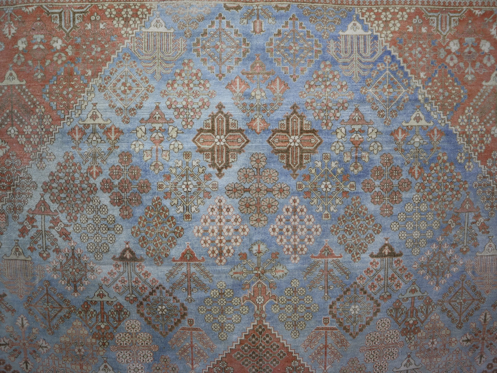 Vintage Large Blue Persian Rug 7'8x11'7 - Etsy