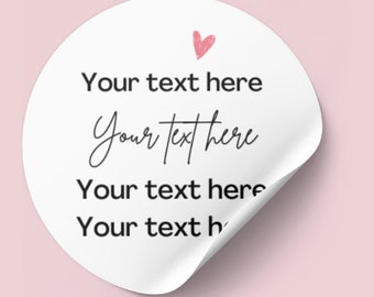 Personalised Round Stickers | Baby Shower | Wedding | Hen Party & More