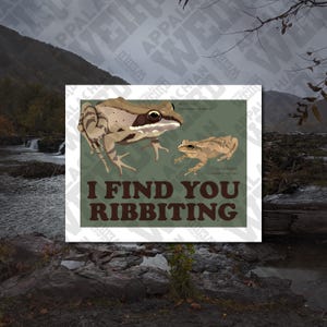 I Find You Ribbiting Greeting Card