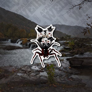 Spined Micrathena Spider Vinyl Decal