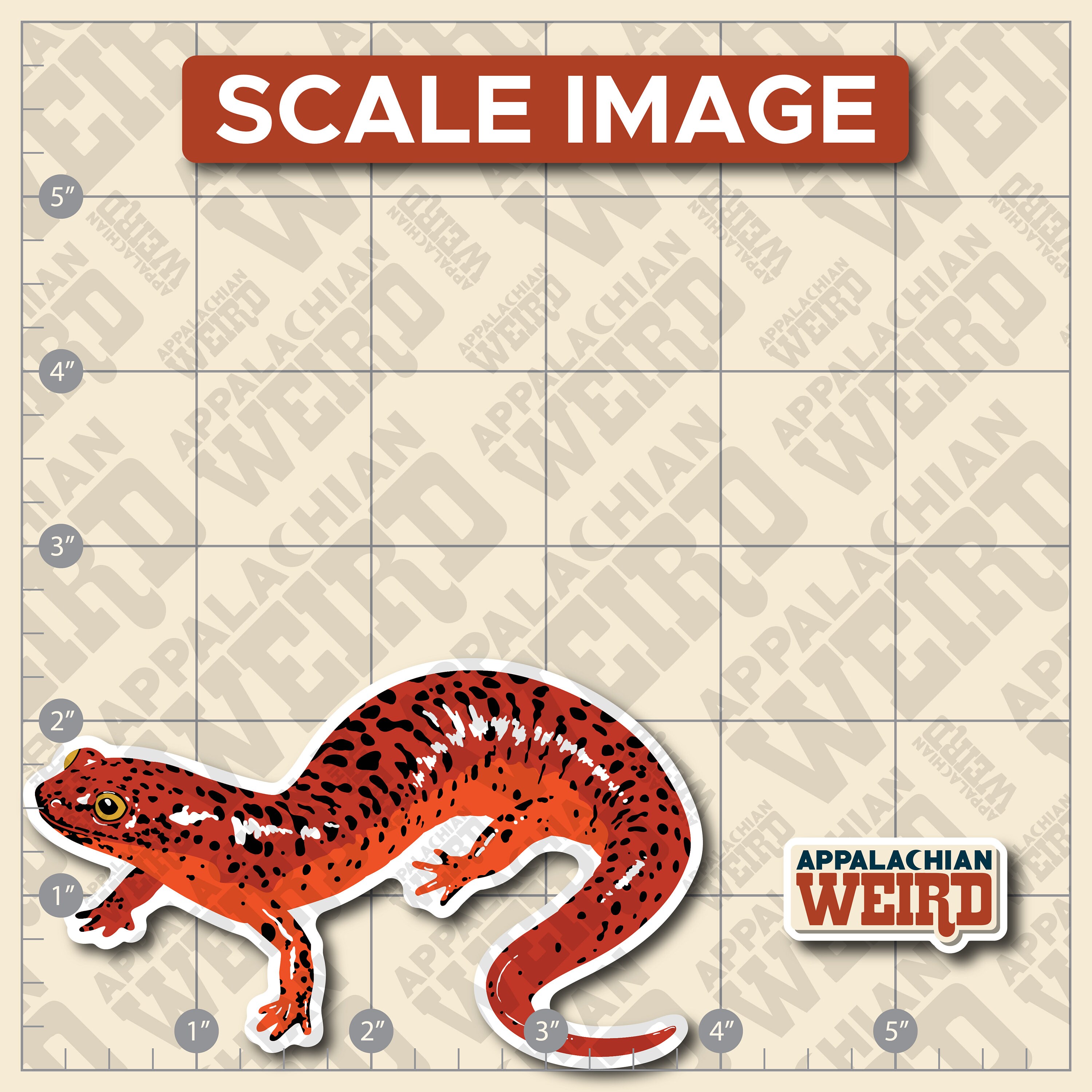 Red Salamander (pseudotrition Ruber) Vinyl Decal - Etsy