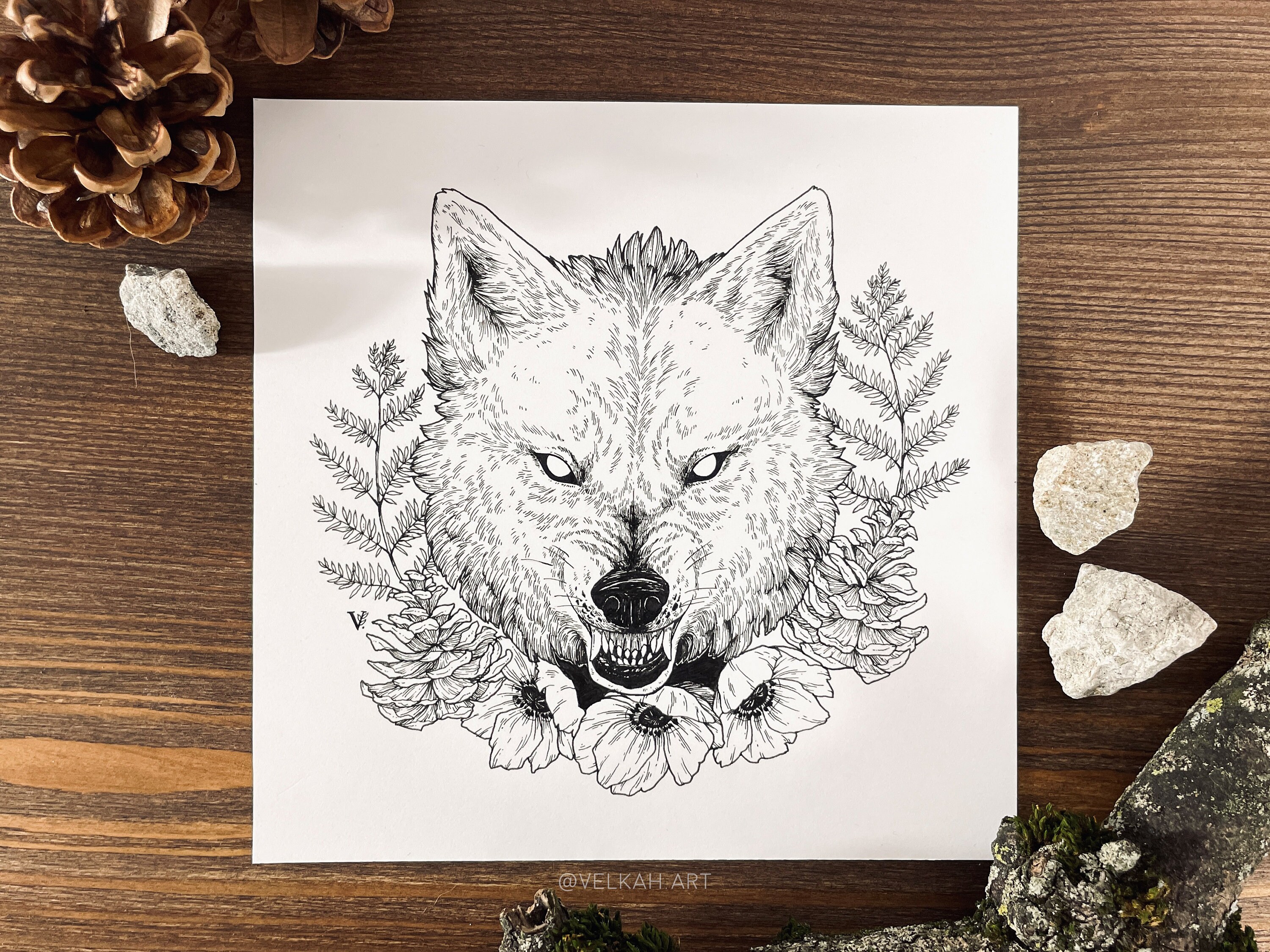 Wild 15cm Original Illustration