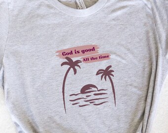 Beach life shirt, Beach and Sun quote shirt, Positive message shirt, Christian shirt, Believer modest shirt, womens shirt, Gift for her,