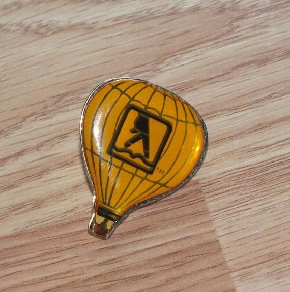 Vintage Yellow Pages Collectible Enamel Hot Air Ba