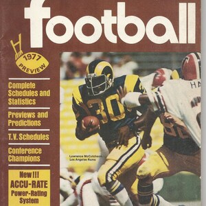 Vintage 1977 Preview - Goal Post Pro Football Complete Schedule Magazine *READ*