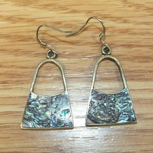 Vintage Alpaca Mexico Purse Shaped Silver Tone Collectible Earrings