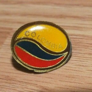 Vintage HTF Columbia Flag Logo Collectible Souvenir lapel Pin