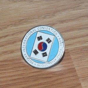 Vintage 1989 Rotary International Convention Collectible Souvenir Lapel Pin