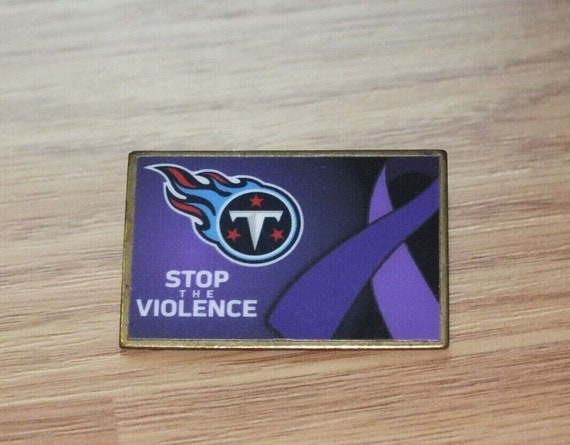 NFL Football Tennessee Titans Stop The Violence Collectible Lapel Pin
