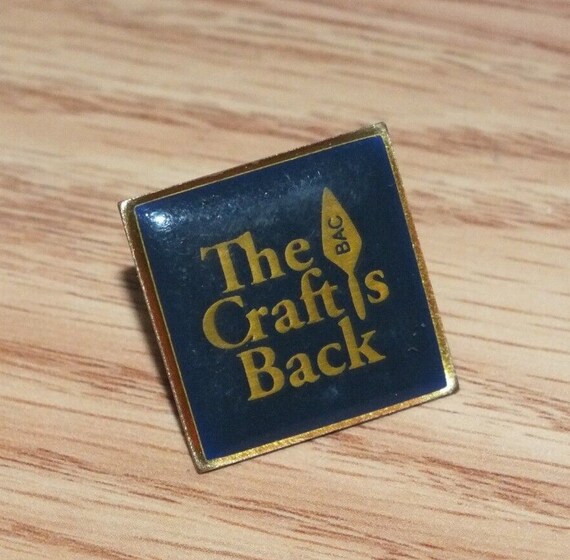 Vintage Enamel The Craft is Back BAC Collectible Souvenir Lapel Pin