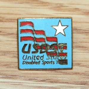 Vintage USDST United States Disabled Sports Team Collectible Pin Lapel