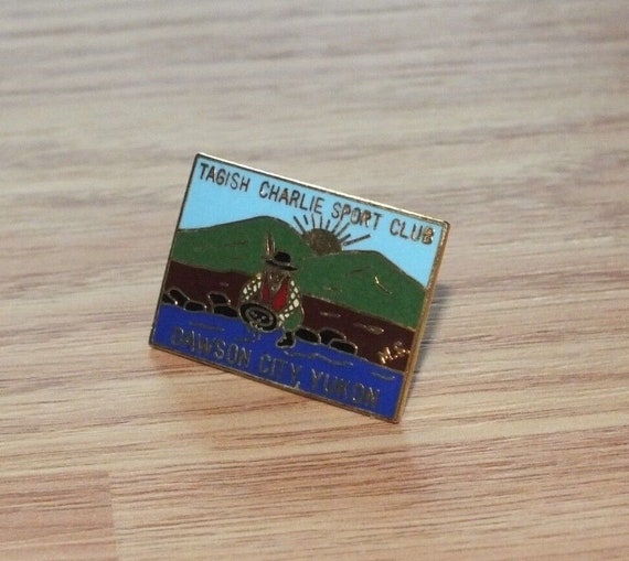 Vintage Tagish Charlie Sport Club Dawson City, Yukon Collectible Pin Lapel