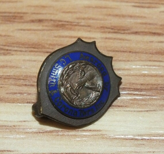 Vintage LC Smith & Corona Advertising Twrs Inc Award Collectible Lapel Pin