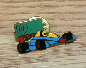 Vintage Formula Racing Indy Race Car Collectible BP Advertisement Lapel Pin