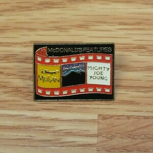 Vintage McDonald&#39;s Features Movie Promo Collectible Souvenir Lapel Pin