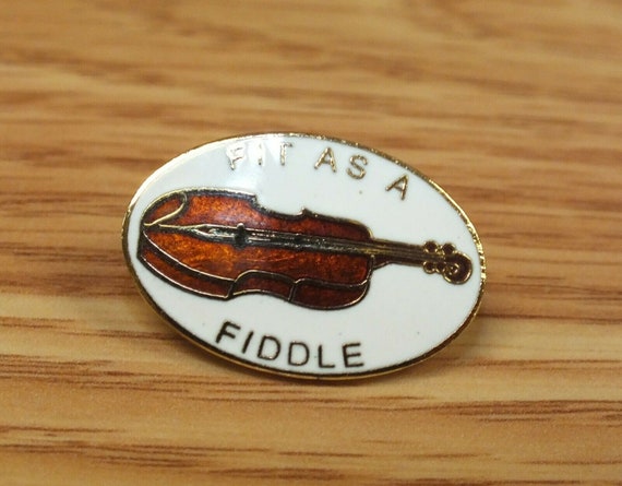 Vintage Tops "Fit as a Fiddle" Collectible Gold T… - image 2