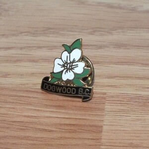 Vintage Dogwood B.C. Collectible British Columbia Travel Souvenir Lapel ...