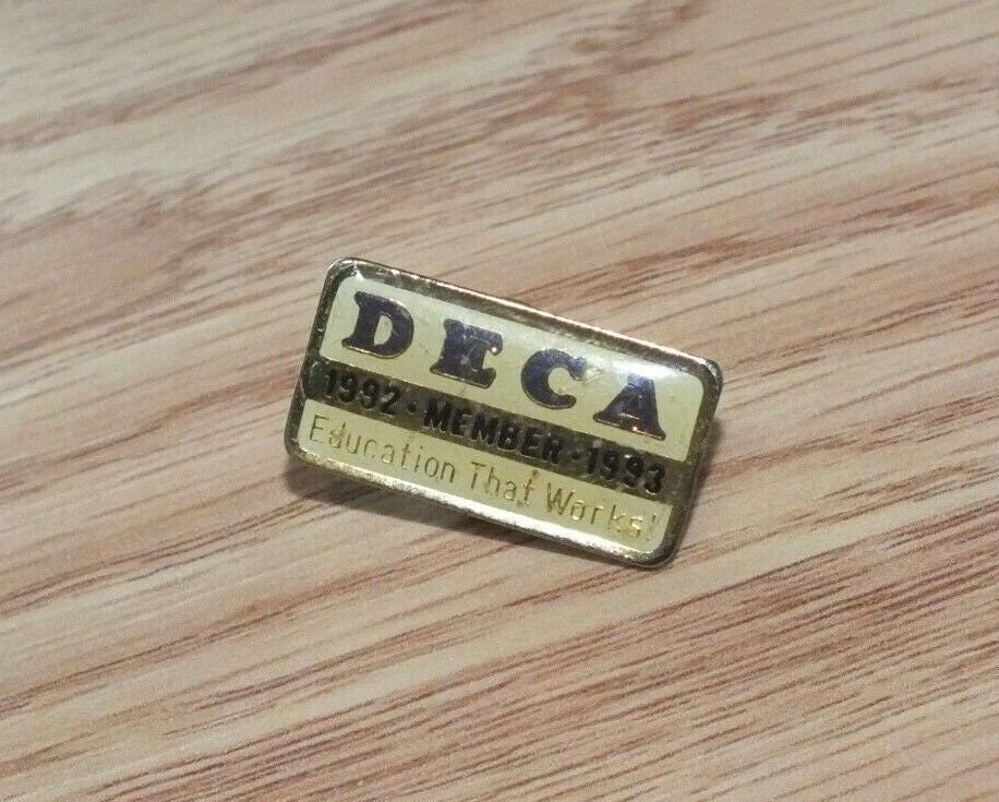 Vintage DECA 1992-1993 Member Education That Works! Collectible Lapel ...