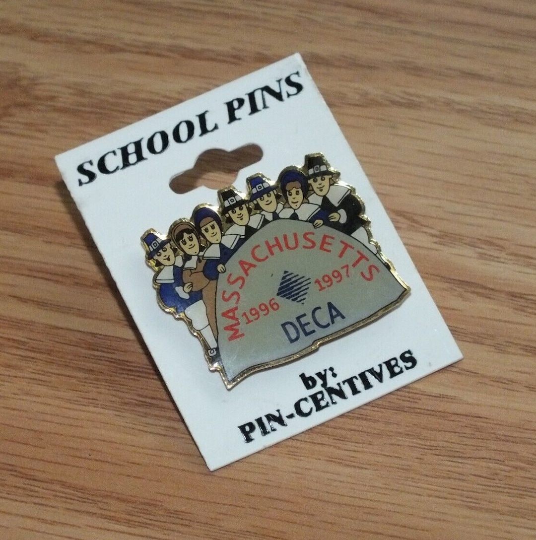 Vintage 1996-1997 Massachusetts DECA Collectible School Lapel Pin - Etsy