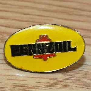 Vintage Oval Pennzoil Collectible Enamel Gas Station Souvenir Lapel Pin