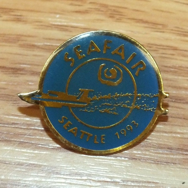 Vintage 1993 Seattle Seafair Collectible Enamel Racing Souvenir Pin Lapel