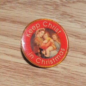 Lot De 6 Pins "Keep Christ In Christmas" - Parfait Pour Cadeaux De Noël - Neuf Sous Blister
