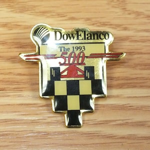 Dow Elanco The 1993 500 Vintage Enamel Collectible Pin / Hat Lapel **READ**