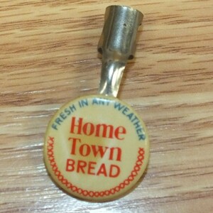 Vintage HTF Collectible Home Town Bread Pencil Pocket Clip *READ*