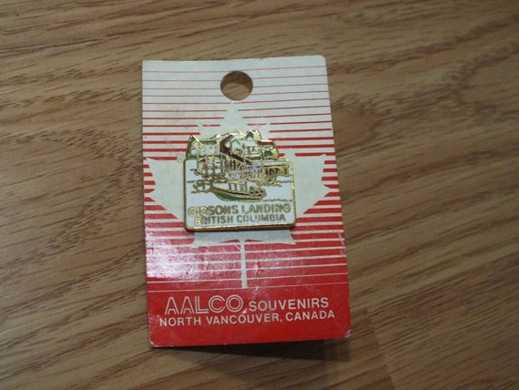 Vintage Vancouver Canada Souvenirs - Gibsons Landing British Columbia Pin