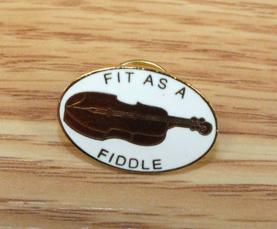 Vintage Tops "Fit as a Fiddle" Collectible Gold T… - image 1