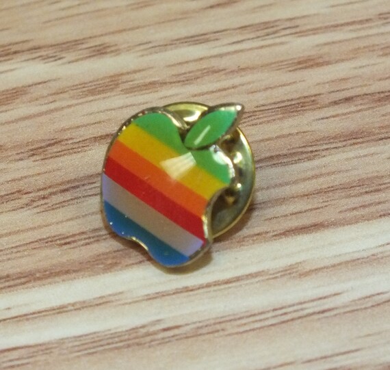 Vintage Apple Macintosh Computer Rainbow Logo Col… - image 2