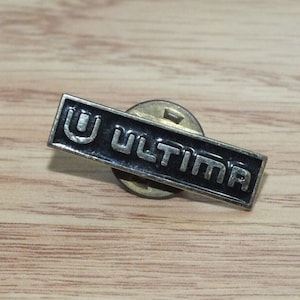 Vintage Black & Gold Tone Ultima Collectible Souvenir Lapel Pin