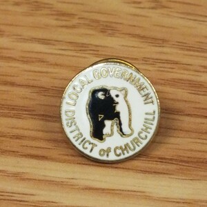 Vintage Local Government District of Churchill Collectible Small Lapel Pin