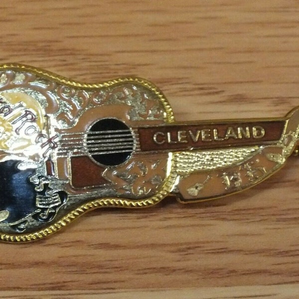 Brown Tones Multi Color Cleveland Ohio Vintage Hard Rock Cafe Collectible Pin