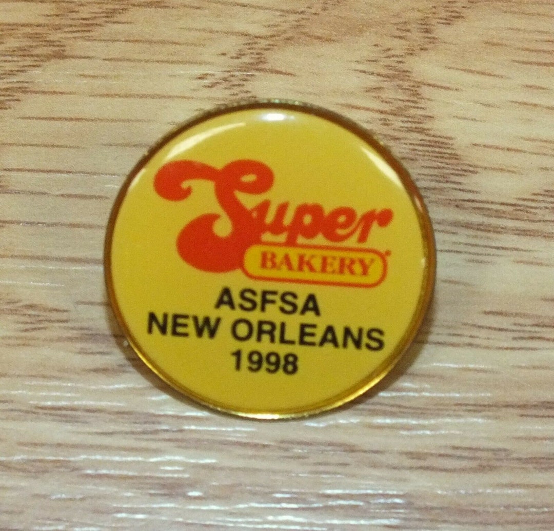 Vintage 1998 Super Bakery ASFSA New Orleans Collectible Enamel Pin ...