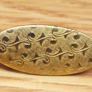 Vintage Victorian Style Gold Tone Men&#39;s Collectible Tie Bar Clip