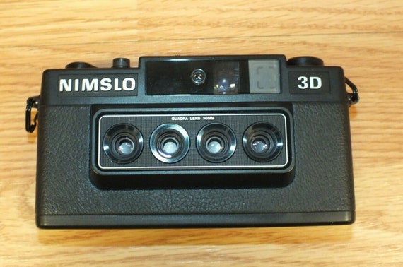 Genuine Vintage Nimslo 3D 35mm Collectible Camera in Box With