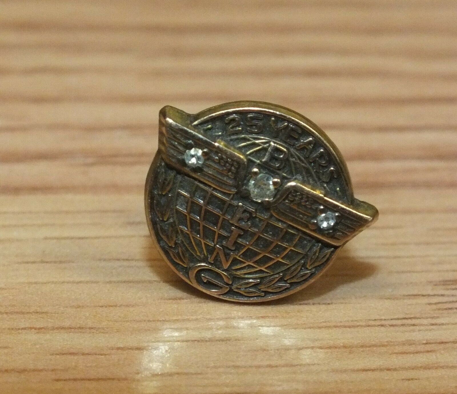 Genuine Boeing 10k Gold Filled 25 Year Multi Diamond Collectible Lapel ...