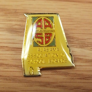 Alabama Association of School Boards Vintage Sammelfigur Emaille Pin