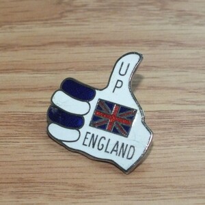Rot Weiß & Blau Daumen Hoch England Sammelobjekt Reise HTF Souvenir Anstecker