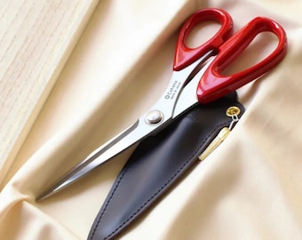 Cohana-Seki Sewing Shears with Lacquered Handles (Shunuri)