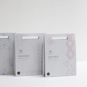 Daruma Sashiko Kit – Linen Handkerchief in 3 colours