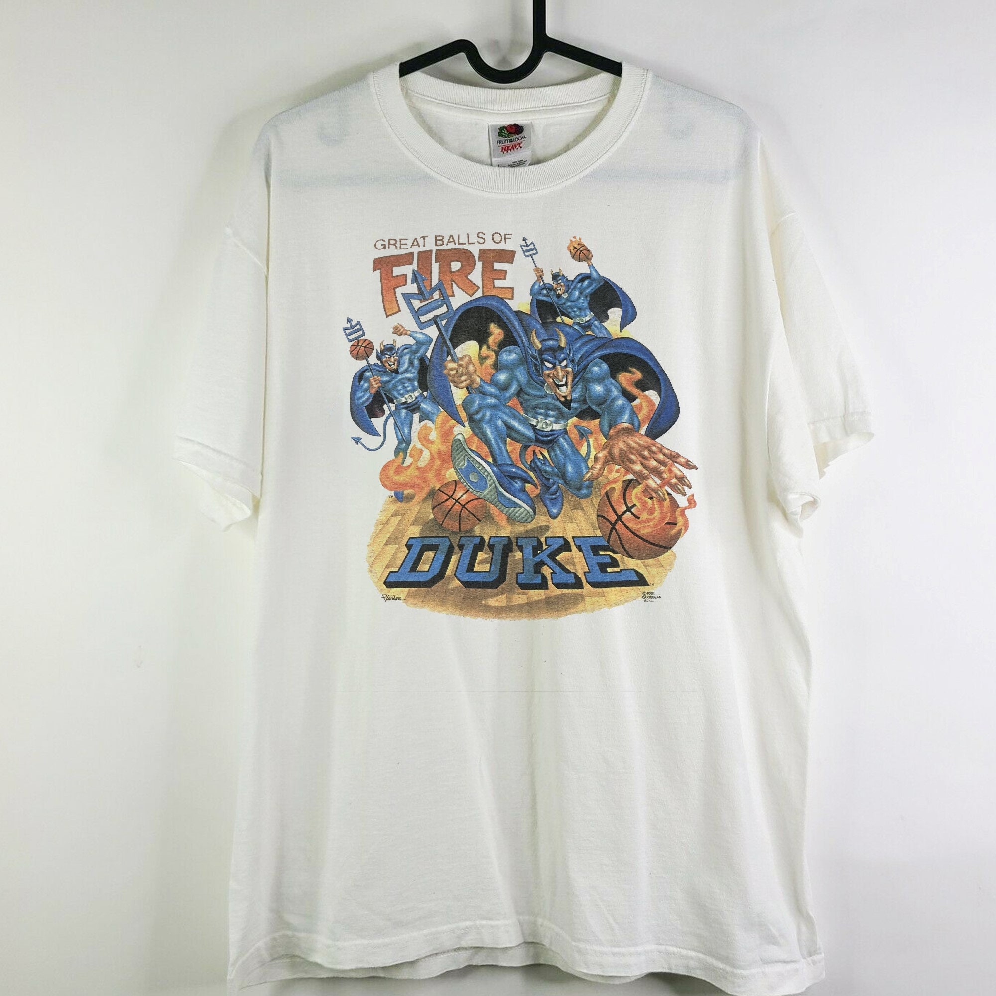90s Duke Blue Devils Great Balls Of Fire Shirt, Basketball T-shirt, Blue Devils Fan Shirt