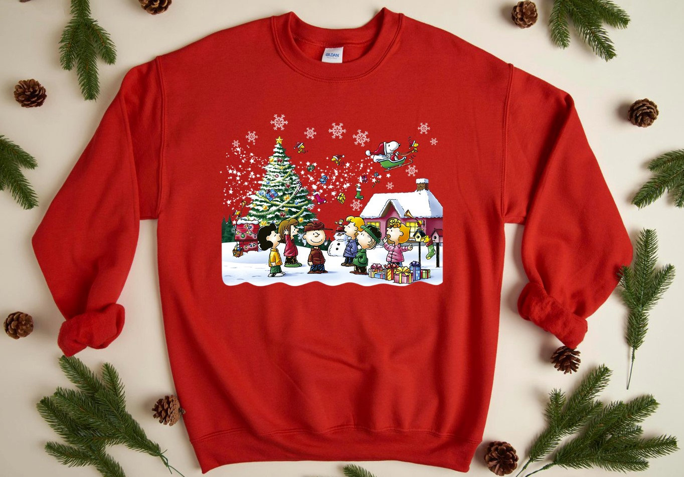 Discover Snoopy-Dog Charlie And Friend Christmas Singing Sweatshirt