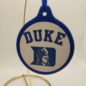 DUKE blue ceramic ornament