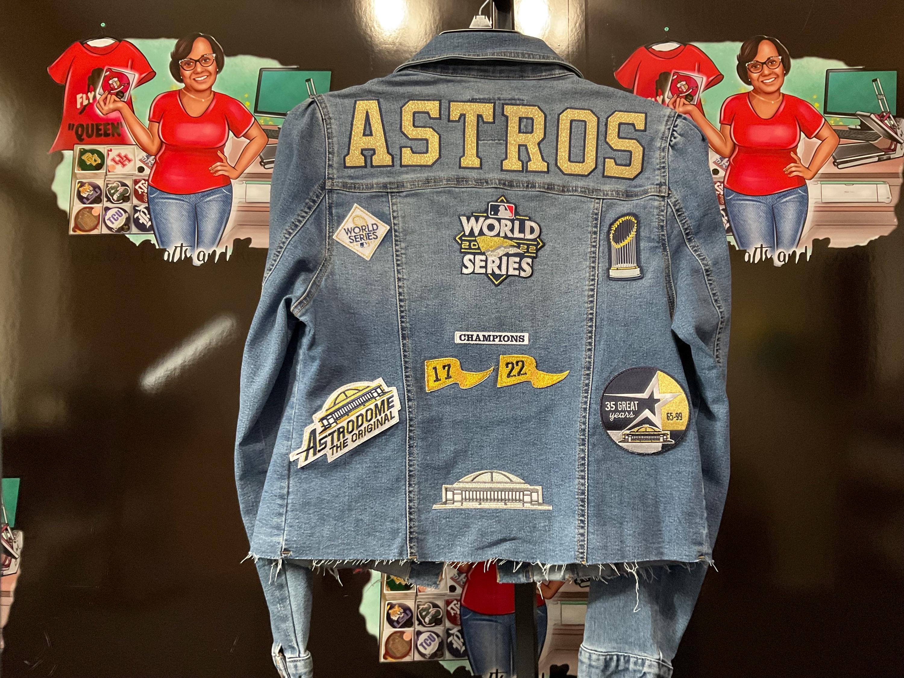 Astros Jean Jacket - Etsy